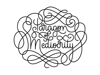 Paragon VIP calligraphy design lettering logo logodesign logotype print typography