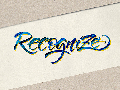 Recognize calligraffiti calligraphy design handlettering illustration lettering logo logodesign logotype typography