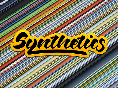 Synthetics branding calligraffiti calligraphy design handlettering illustration lettering logo logodesign logotype print typography vector