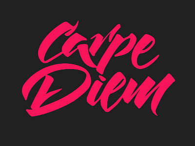 Carpe Diem calligraffiti calligraphy design graffiti handlettering illustration lettering logo logodesign logotype print tattoo typography vector