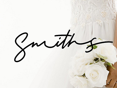 Smiths calligraphy design handlettering lettering logo logodesign logotype print typography wedding wedding invitation