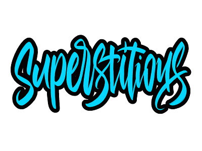 Superstitious lettering calligraffiti calligraphy expressive typography lettering lettering artist logodesign logotype procreateapp