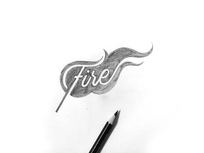 Fire fire lettering logo workinprogress
