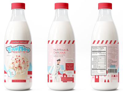 Trumoo Glass Milk branding design illustration layoutdesign milk packaging packaging mockup packagingdesign