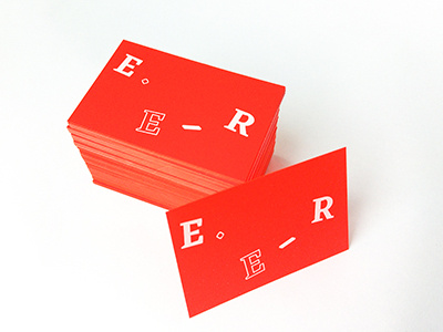 E.E-R Personal Business Cards