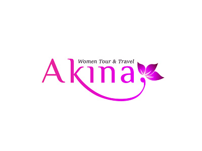 Akina Logo feminim logo logo simple logo travel