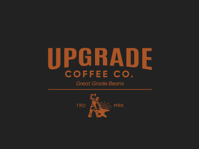 Upgrade Coffee Logo brand coffee logo logo logobranding masculine minimal
