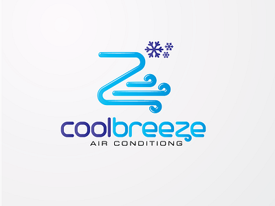 air conditioning service logo brand cool cool design design idea illustration logo design logobranding snow
