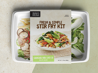 Package design for a meal kit graphic design package design print design