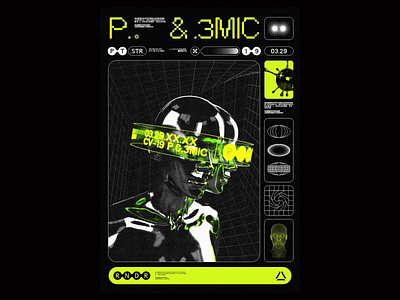 P.&.3MIC 3d animation blender3d brutalism cgi design illustration motion motion graphics neon typography
