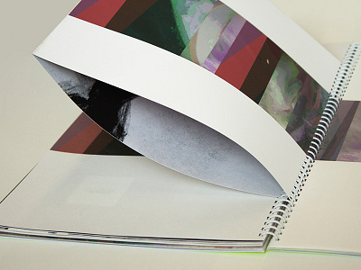 Detail book book binding coil design designer layout print project spread stalker visual