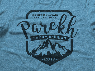 Parekh Reunion Shirt badge illustration national parks t shirt