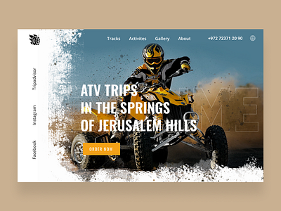 Dribbble ATV design ui ux web