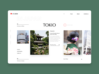Taveling Japan design japan travel ui web