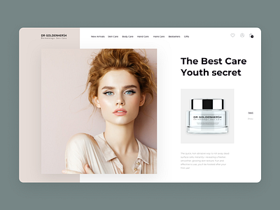 Cosmetic e-store. Redesign concept beuty cosmetics design e store ecommerce ui ux web