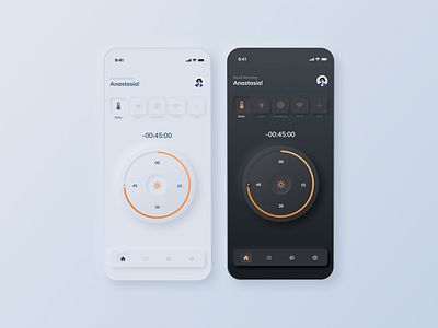 Smart Home App design nature neumorphism smarthome technology ui uxdesign