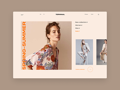 Fashion store E-commerce, concept branding design e-store ecommerce ui ux web