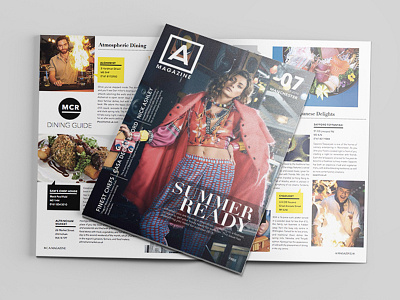A-Magazine Editorial Layout editorial design graphic design magazine print