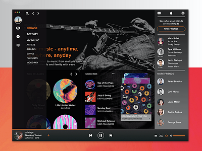 Music Player App UI Concept Design