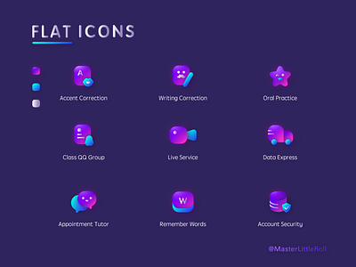 Flat icons 1 contrast contrast colors creative defining flat flat icon glyph icon icons vector