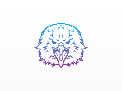 Screeching Eagle Head illustration