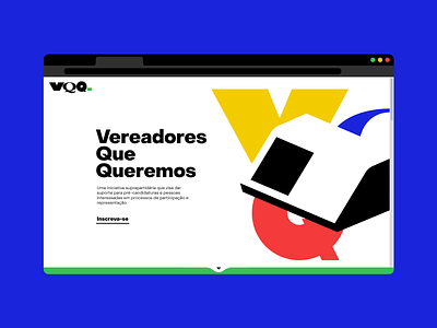 VQQ - Vereadores Que Queremos / Landing Page hero hotsite illustration landing politics vote