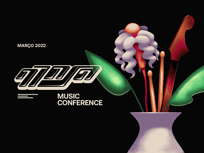 NINJA Music Conference graphic design illustration music