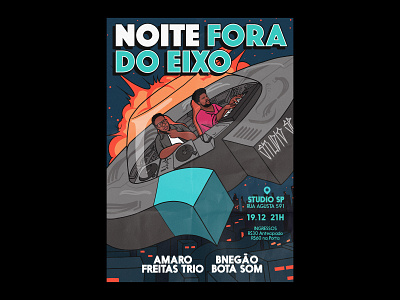 noite fora do eixo: amaro freitas trio + bnegao