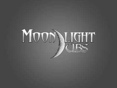 Moonlight Dubs Logo branding dark design dub glow logo moon moonlight voice over