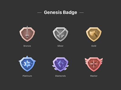 Icon-Genesis Badge badge color icon ui