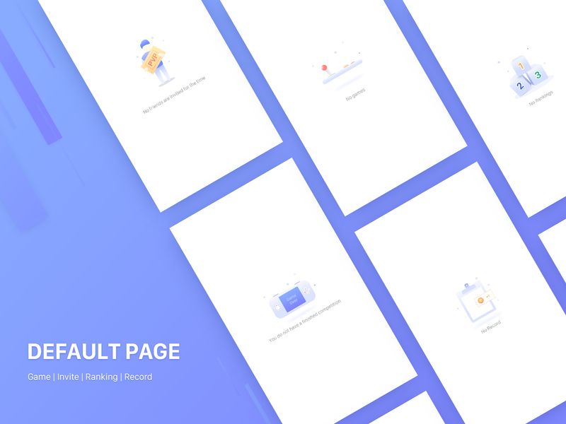 UI-Default Page by D_fan on Dribbble