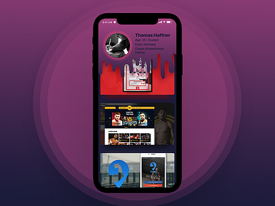 Dribbble 1st Shot 1st shot app design circle debut iphone x thanks ui