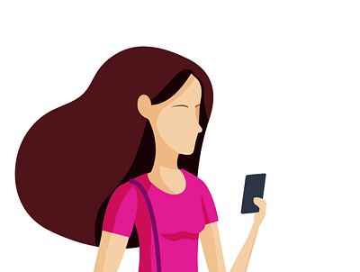 Wom! flat illustration ui