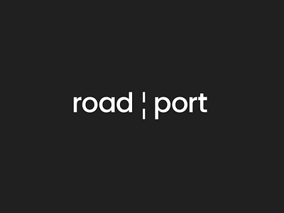 roadport design flat identitydesign logo