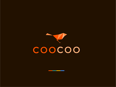 Coocoo brand design flat geometric identity logo redesign