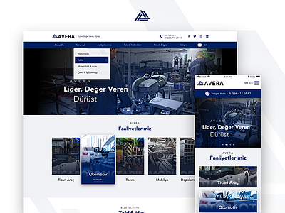 Corporate Website black blue corporate design metals responsive ui ux website