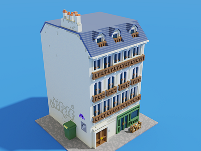 PARIS  Voxel Immueble Haussmanian