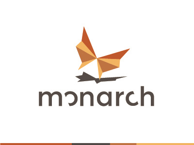 monarch - architecture renderings architecture brand butterfly logo logotype monarch orange origami