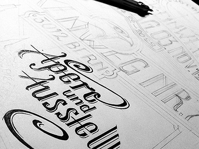 Foto drawing graphic typography vintage