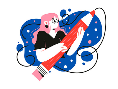 The illustrator by Karina on Dribbble