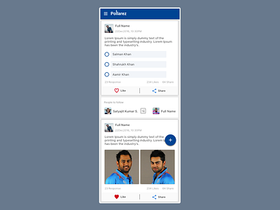 Pollarez android app mobile poll ui