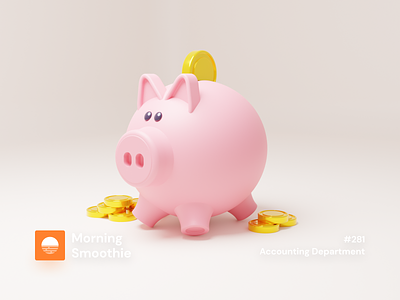 Accounting Department 3d 3d art accounting animation blender blender3d bookkeeping cash checkout coin currency diorama illustration isometric isometric illustration low poly money piggy piggy bank piggybank