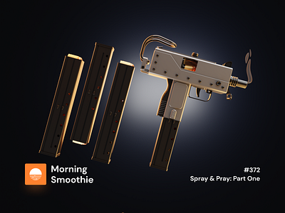 Spray & Pray: Part One 3d 3d art armor army automatic blender blender3d bullet diorama gun illustration isometric isometric design isometric illustration low poly magazine military uzi weapon weapons