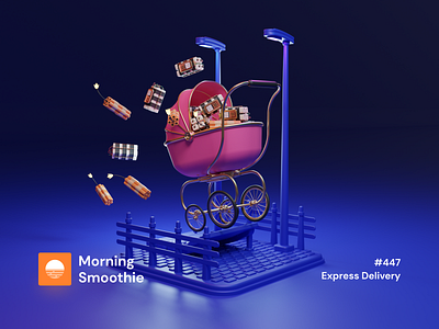 Express Delivery 3d 3d animation 3d art animated animation blender blender3d diorama illustration isometric isometric design isometric illustration low poly