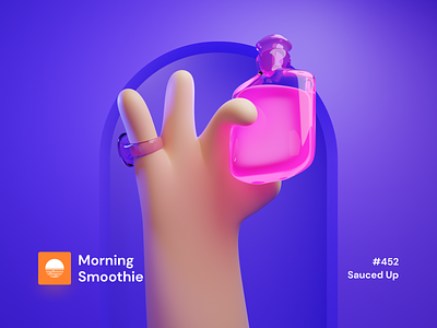 Sauced Up 3d 3d art blender blender3d character diorama flask hand illustration isometric isometric design isometric illustration low poly magic magic wand magical magician potion potions