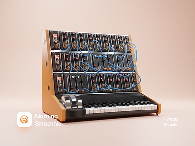 Modular 3d 3d art blender blender3d diorama illustration isometric isometric design isometric illustration keyboard keyboards keys low poly modular modular design music player musician piano synth synthesizer