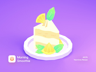 Yasmines Recipe 3d 3d animation animated animation blender blender3d cake cute design diorama food illustration isometric isometric illustration sweets