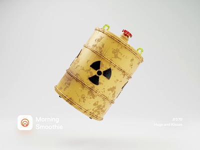 Hugs and Kisses 3d animated animation atomic barrel blender blender3d chernobyl illustration isometric isometric illustration nuclear nuclear power power radioactive toxic waste