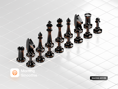 Full Sweep II 3d bishop blender blender3d board game chess chess piece diorama game gaming illustration isometric isometric illustration king knight pawn queen rook table top tabletop