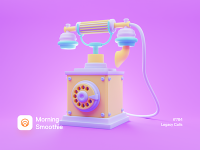 Legacy Calls 3d ancient blender blender3d call clay color colorful diorama illustration isometric isometric illustration old phone playful retro rotary rotary phone telephone toy